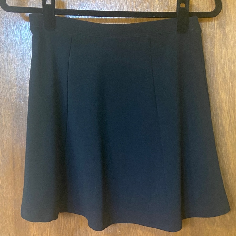Dynamite Black Circle Skirt with Flared Hem